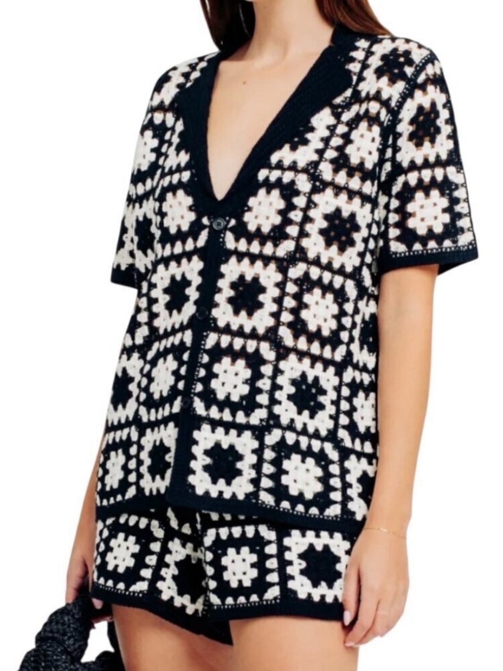 Torn by Ronny Kobo Crochet Top - size XS
